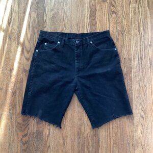 Black Wrangler Jorts